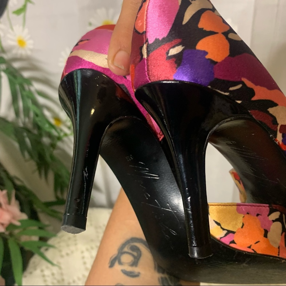 Marc Fisher colorful jewel tone peep toe heels - Picture 9 of 12